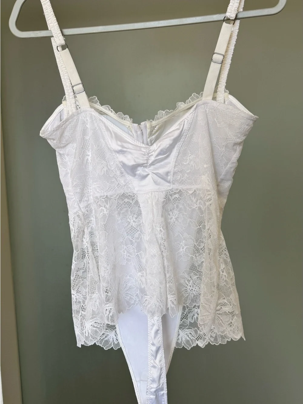 Free People Afternoon Kiss Lace Bustier Bodysuit M